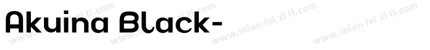 Akuina Black字体转换